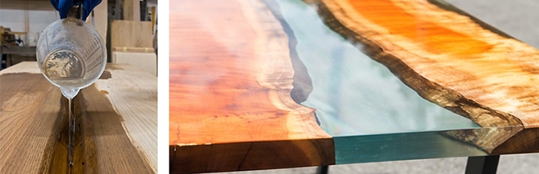 epoxy wood table