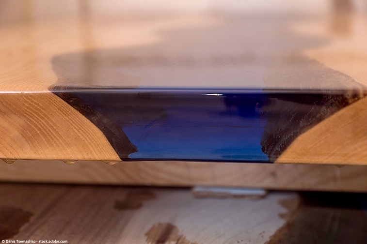 résine epoxy bois transparente