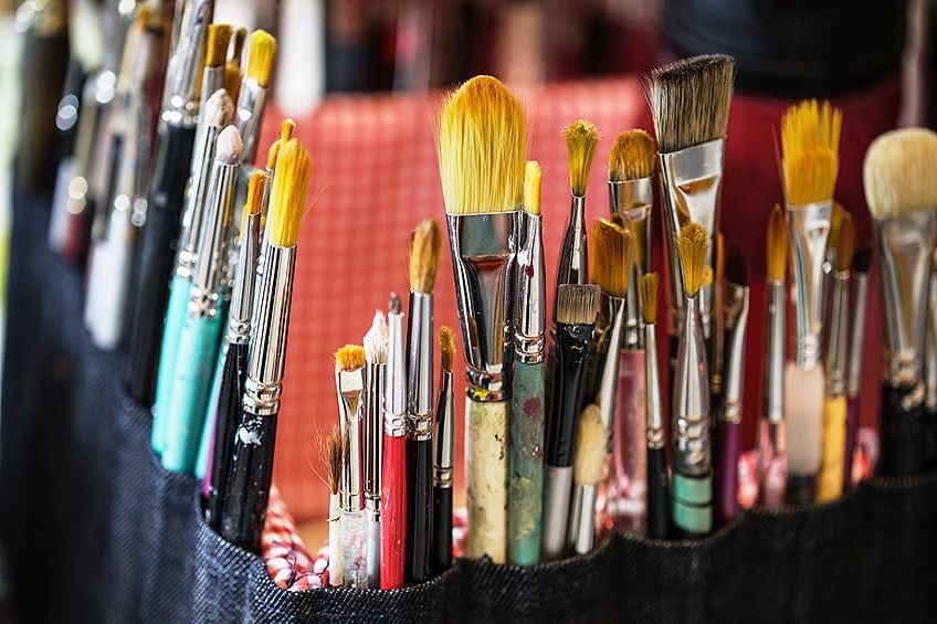 Brushes for Painting on Glass with Acrylics