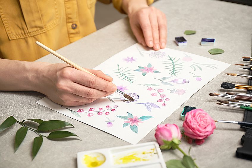 Easy Watercolor Flowers