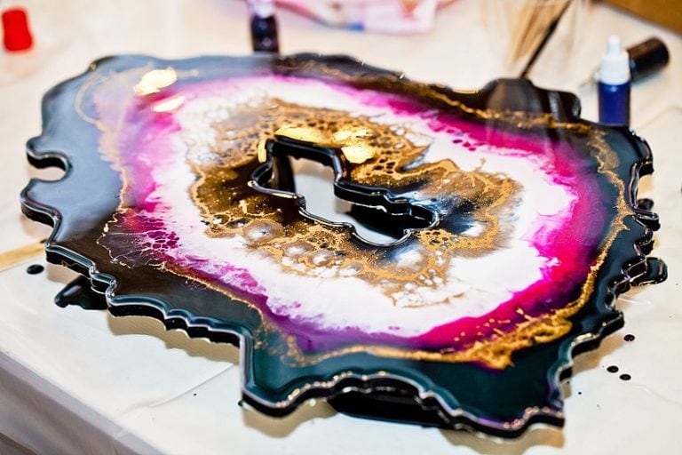 Painting on Resin