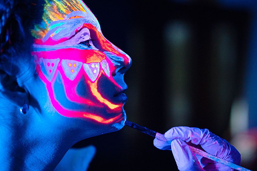 Washable Glow-in-the-Dark Paint for Skin
