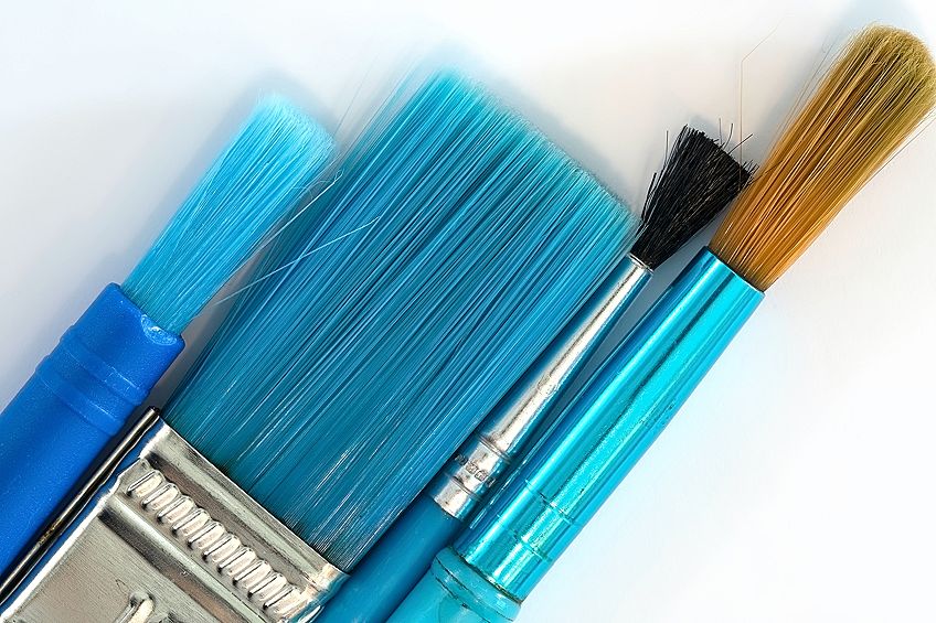 Cleaning Acrylic Brushes Bristles