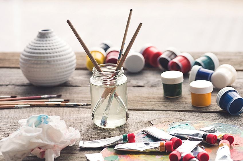 Cleaning Oil Paint Brushes