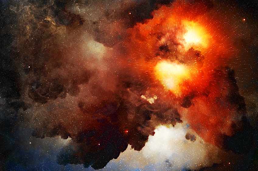 Nebula Gas Warm Colors