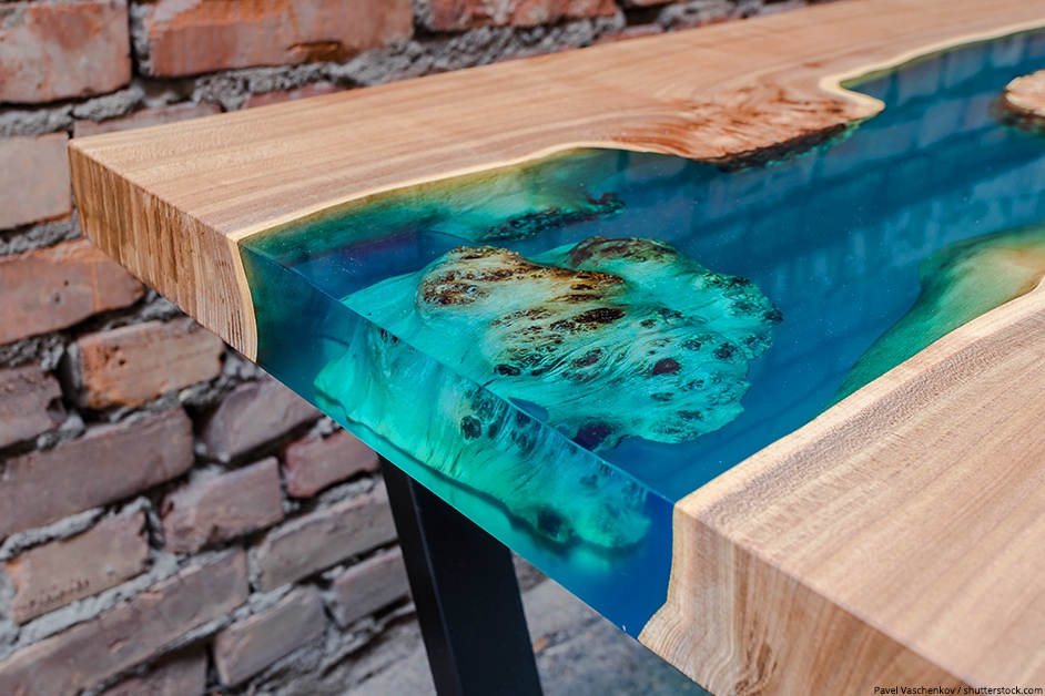 Epoxy Resin Tabletop Project Idea