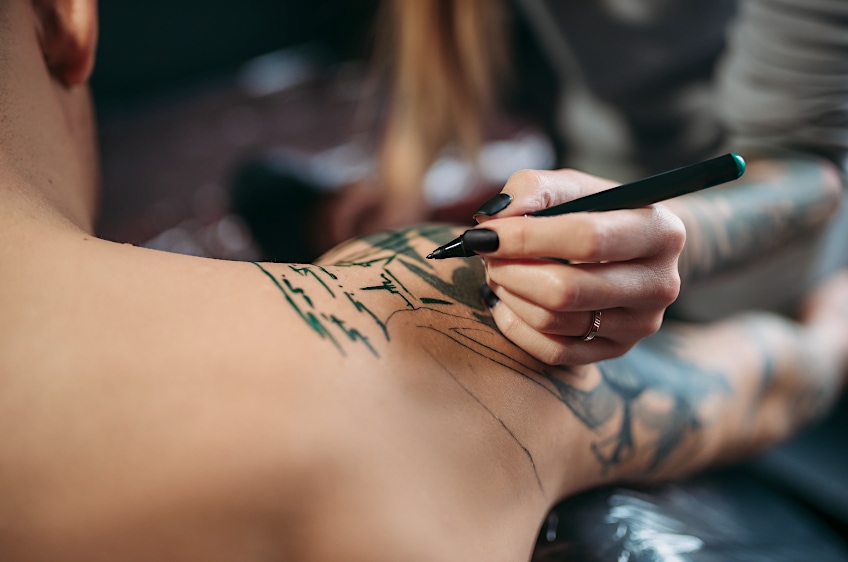 Tattoo Planning Using Sharpie