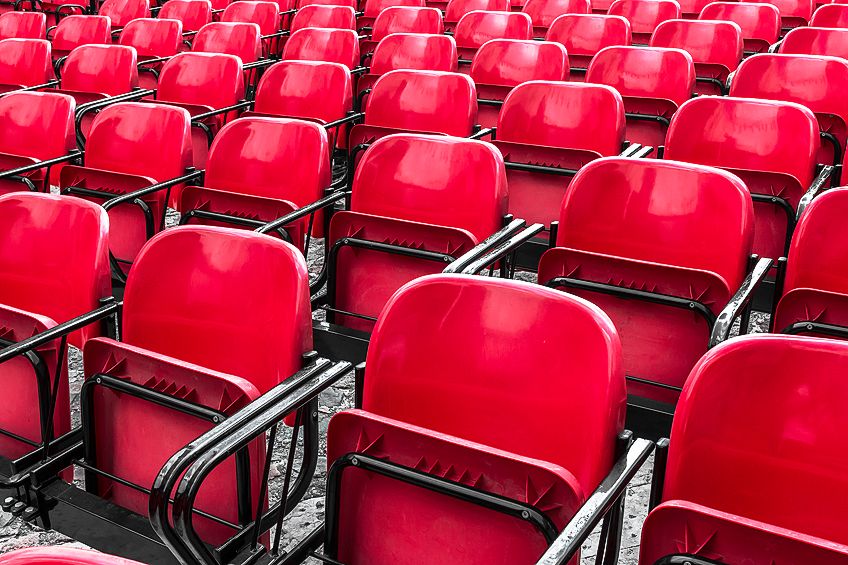 Bright Red Color Chairs