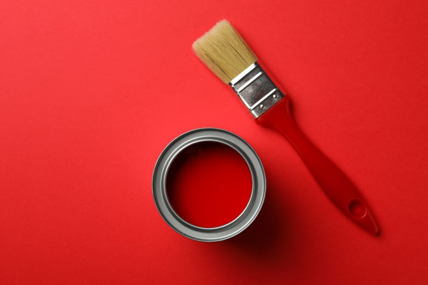 Paint Red Color Paint