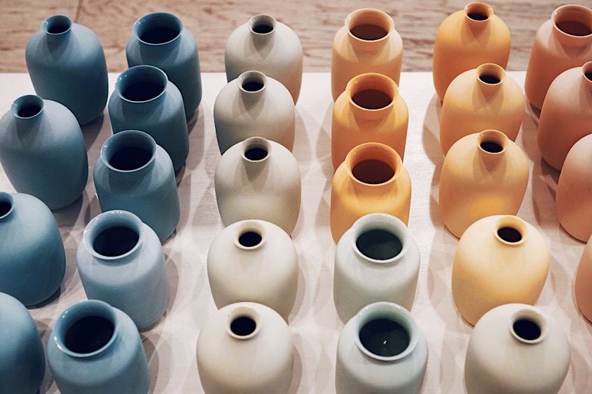 Unpainted Ceramics Vases