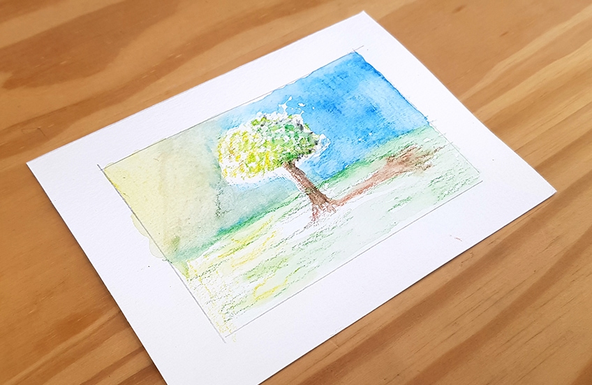 Watercolor Pencil Technique 7g