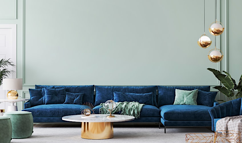 Restful Cool Tones In Sitting Room