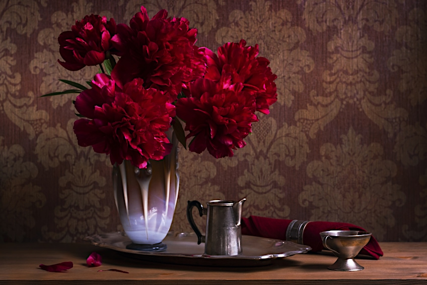 Burgundy Flower Arrangement