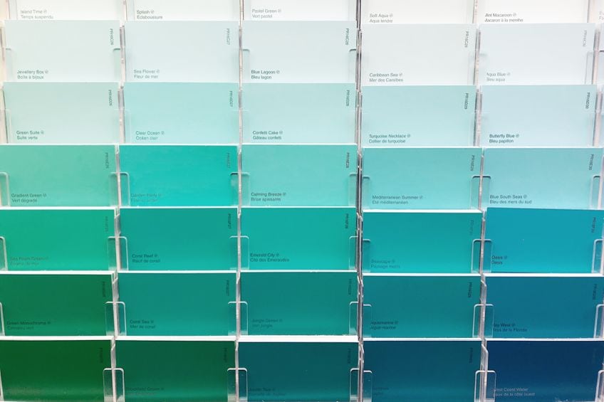 Shades of Teal Paint Colors
