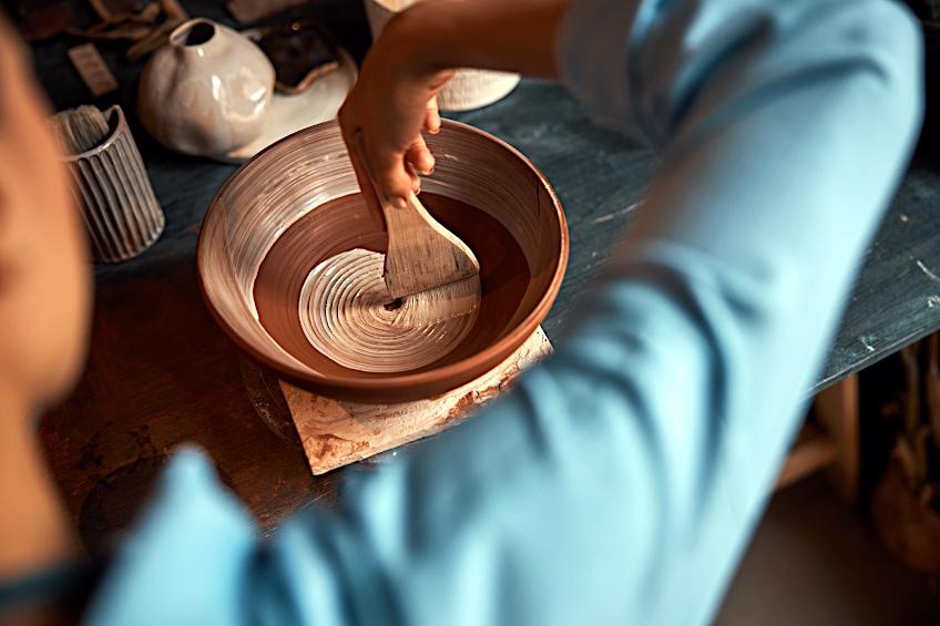Pottery Bowl Painting Technique