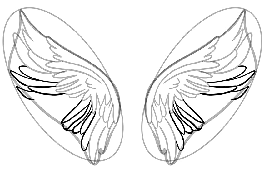 How to Draw Wings 07
