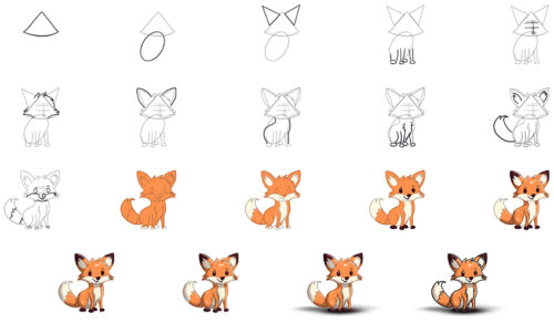 Fuchs zeichnen - Schritt-für-Schritt zu deiner Fuchs Zeichnung